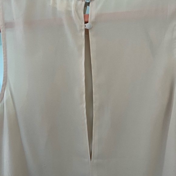 Silence + Noise Sleeveless Blouse With Cut Outs Cream Size M - Picture 6 of 6